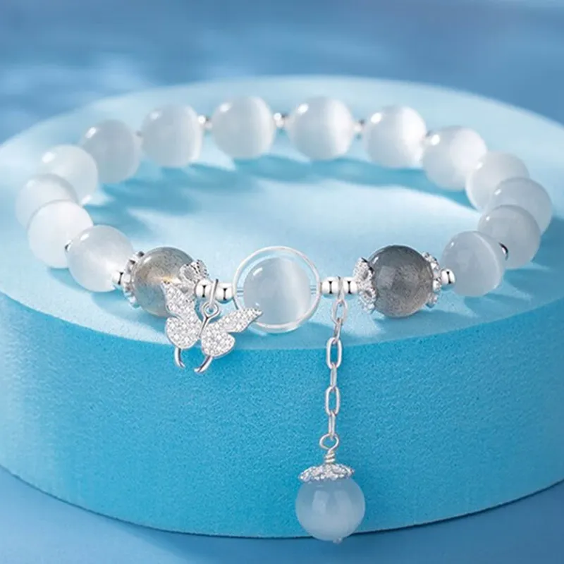 Fu Ru Ji Glass Cat Eye Bracelets Women's-2