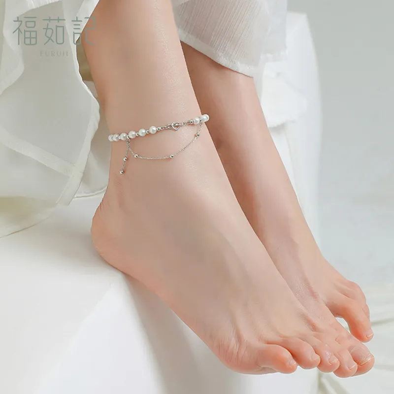 Fu Ru Ji S925 Silver Anklets Women's-2