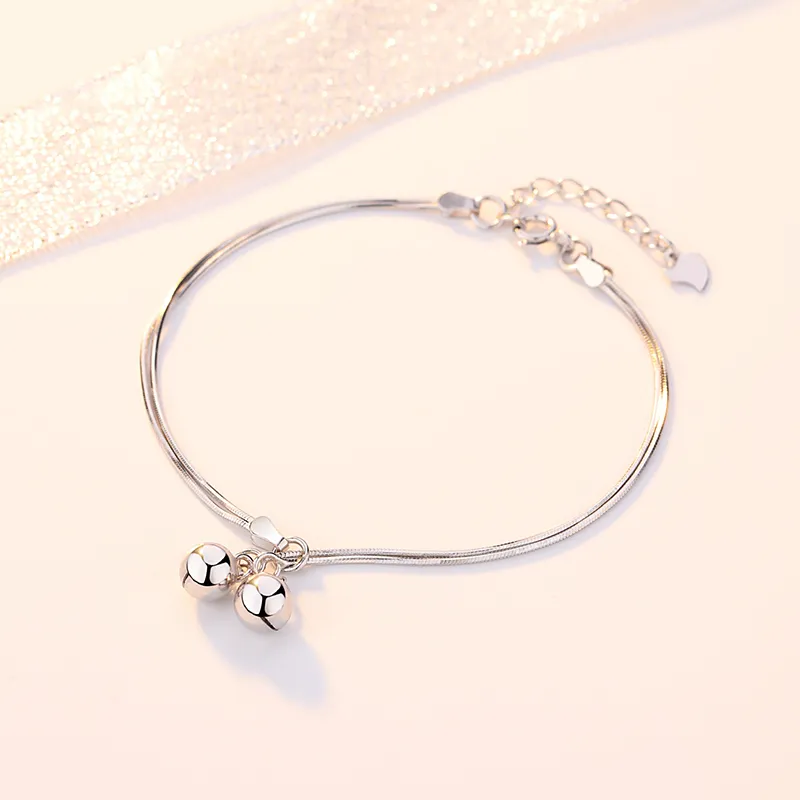 Fu Ru Ji S925 Silver Anklets Women's-1