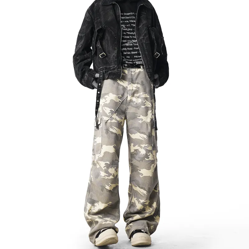 CEMOZI MC Cargo Pants Unisex Desert Camouflage-5