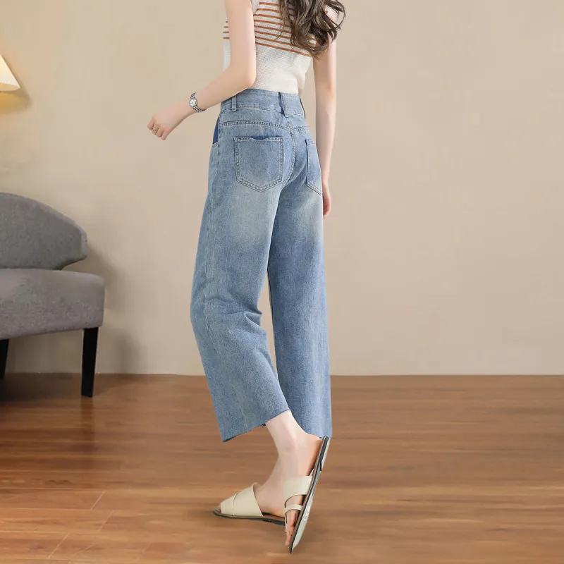 Weixi Jeans Women's Cool Tea Blue-8