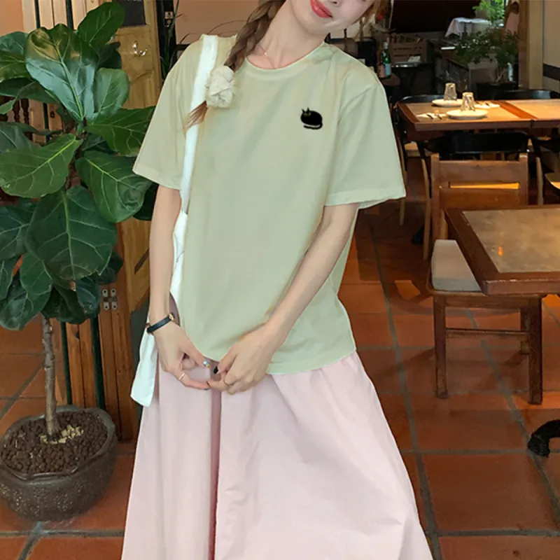 Weixi T Shirt Women's Light Pea Green-5