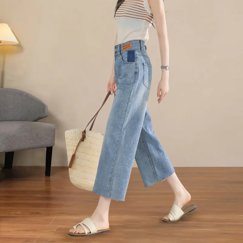 Weixi Jeans Women's Cool Tea Blue-4