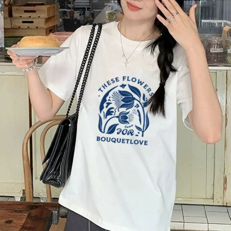 Weixi T Shirts Women's White-1