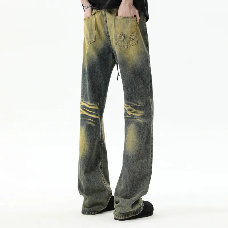 FAIRWHALE Jeans Unisex Vintage Blue-5