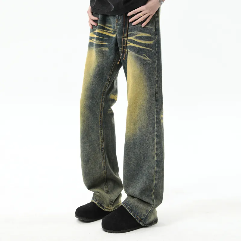 FAIRWHALE Jeans Unisex Vintage Blue-3