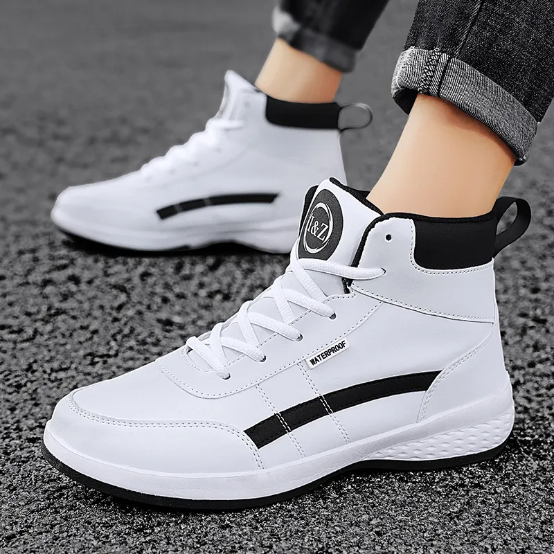 PROTECTCAMEL Anti Slip Wear Resistant High Top Skateboard Shoes Men-5