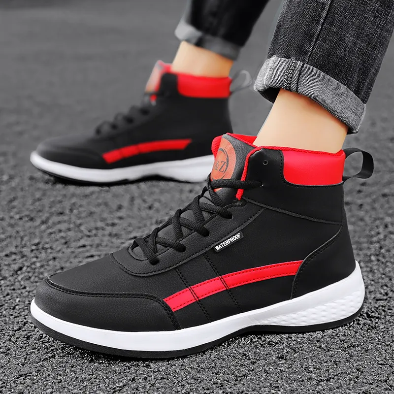 PROTECTCAMEL Anti Slip Wear Resistant High Top Skateboard Shoes Men-17