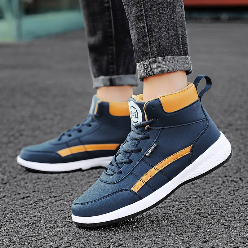 PROTECTCAMEL Anti Slip Wear Resistant High Top Skateboard Shoes Men-8