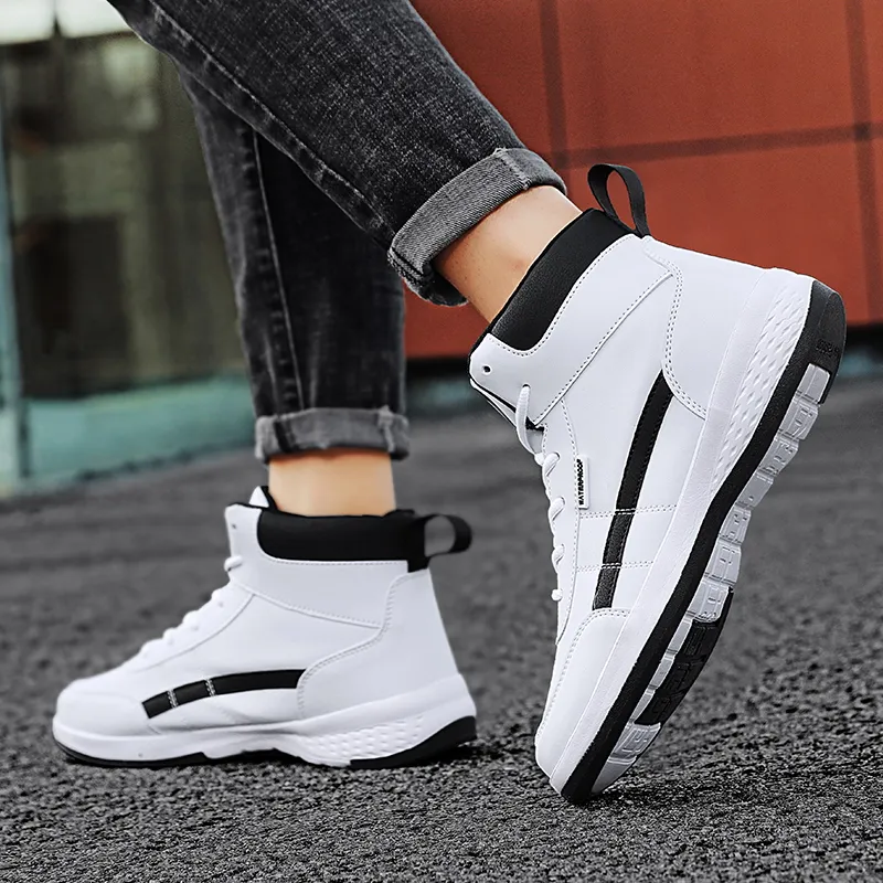 PROTECTCAMEL Anti Slip Wear Resistant High Top Skateboard Shoes Men-4