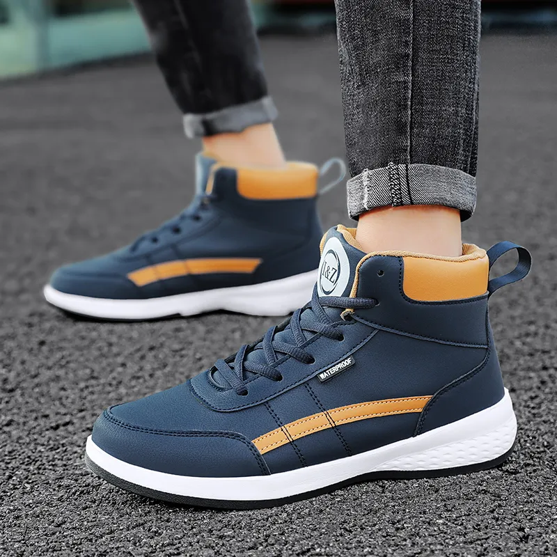 PROTECTCAMEL Anti Slip Wear Resistant High Top Skateboard Shoes Men-7