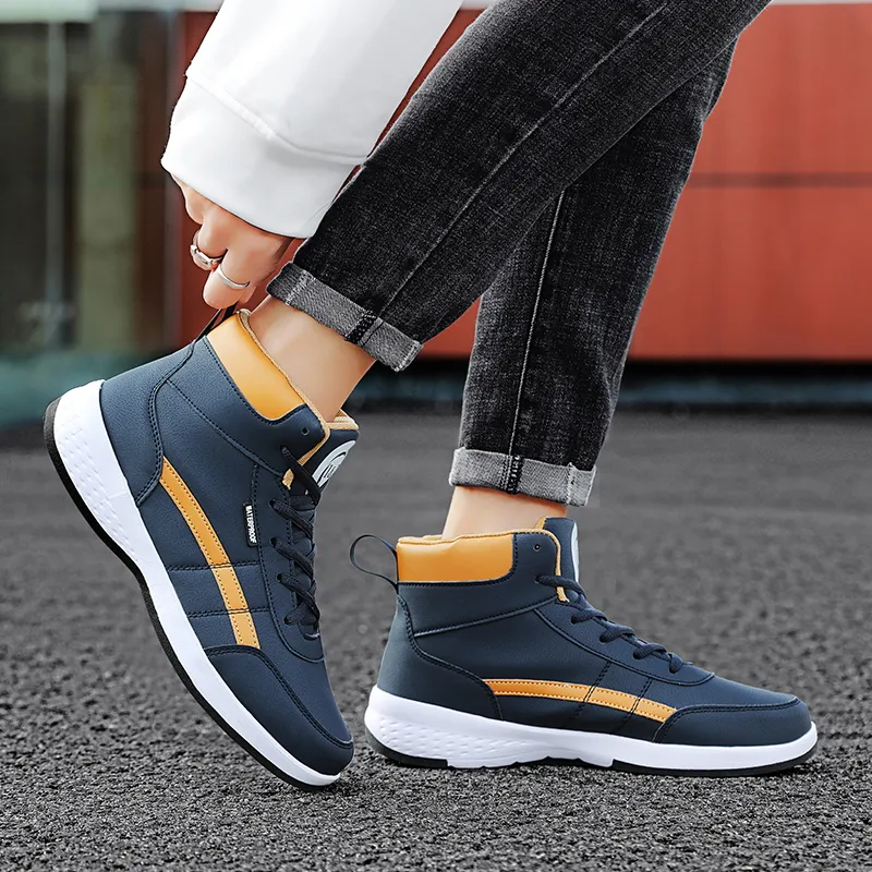 PROTECTCAMEL Anti Slip Wear Resistant High Top Skateboard Shoes Men-9