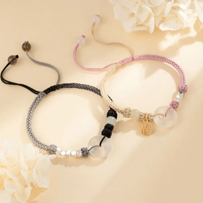 As Fury Agate Jade Bracelets Unisex-5
