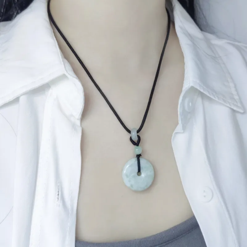 As Fury Bean Type Jadeite Necklaces Unisex-1