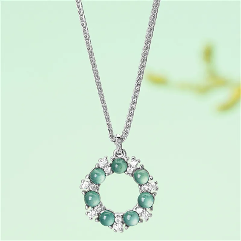 As Fury Glutinous Jade Jadeite Necklaces Unisex-1