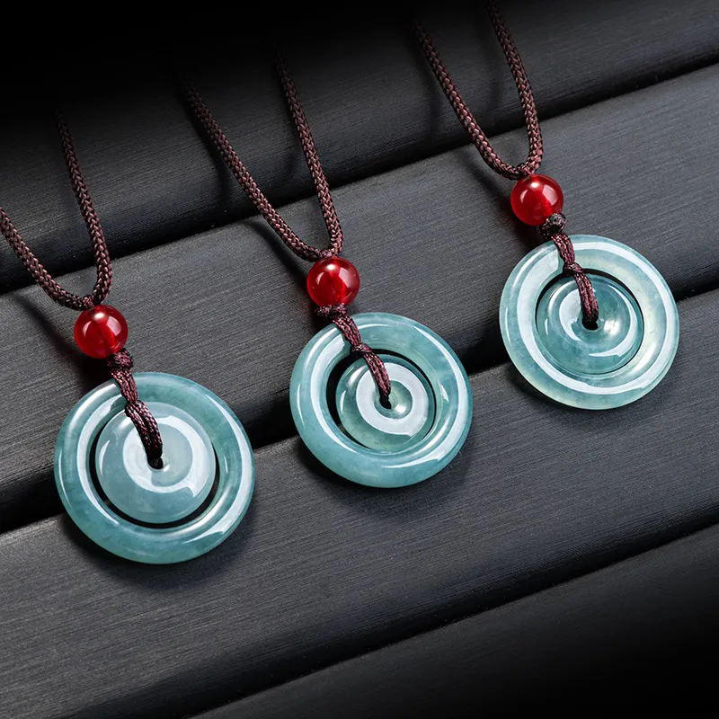 As Fury Bean Type Jadeite Necklaces Unisex-3