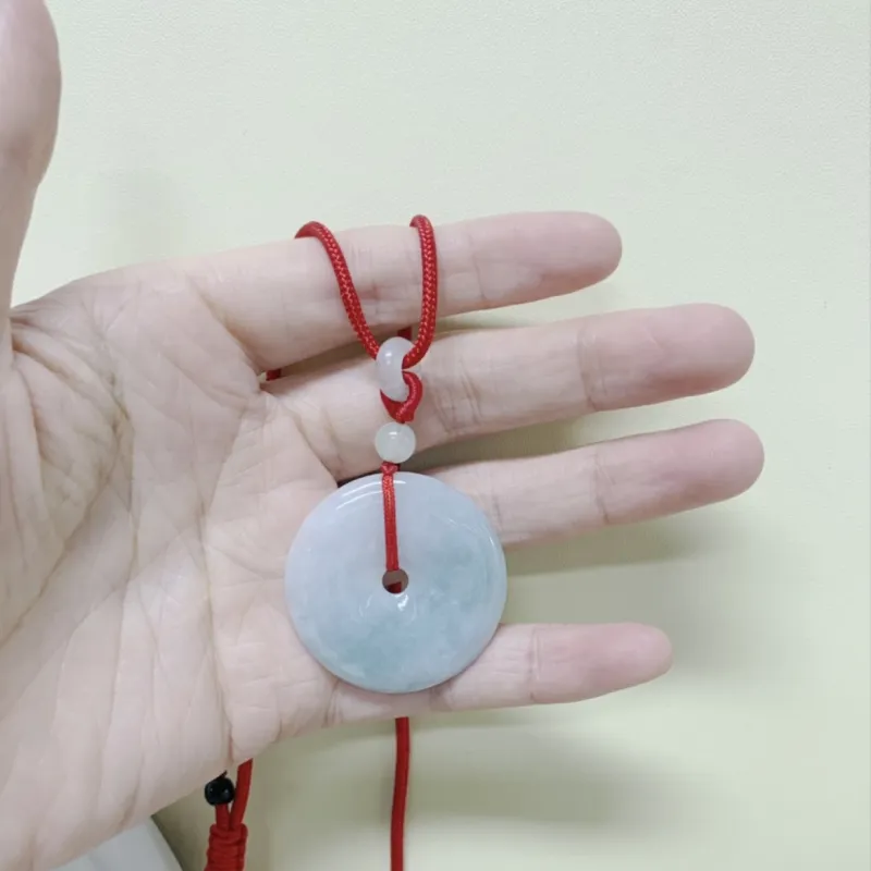 As Fury Bean Type Jadeite Necklaces Unisex-12