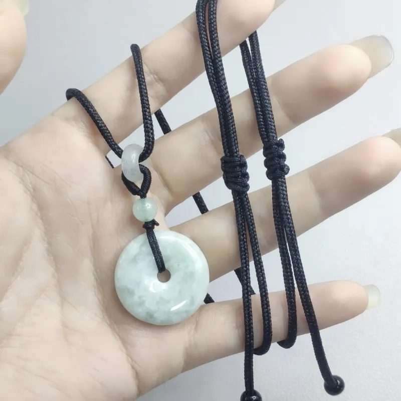 As Fury Bean Type Jadeite Necklaces Unisex-8