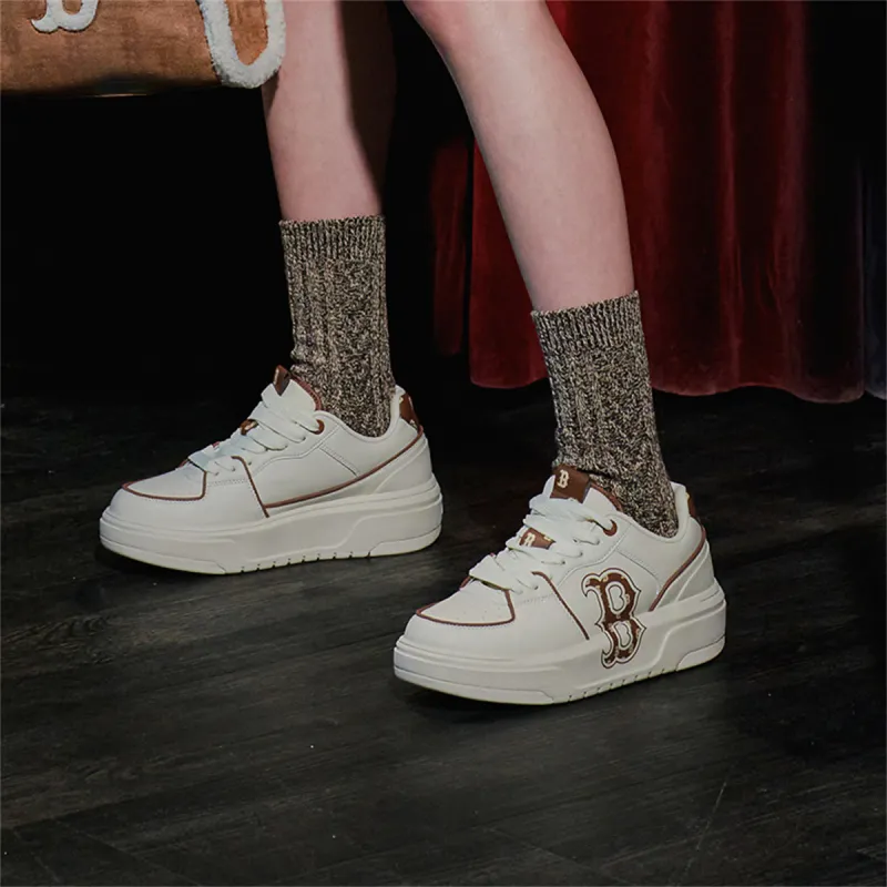 MLB Cushioning Low-Top Casual Shoes Unisex Beige Brown-5