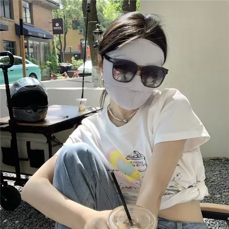 SOIE Polyester Sun Protection Masks Women's-6