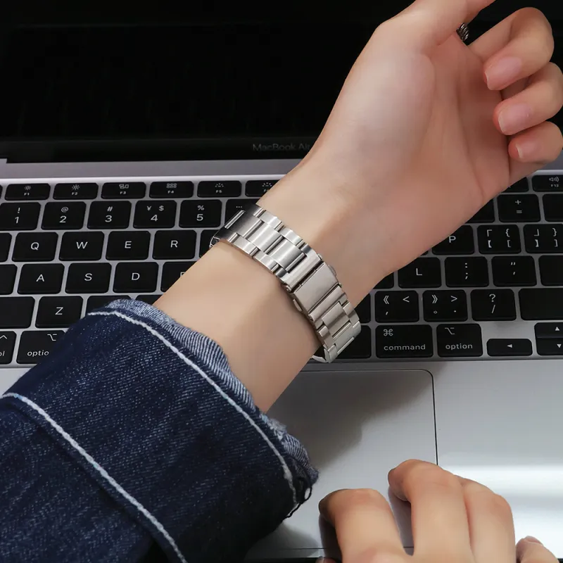 LeYu Self Release Three Bezel Apple Watch Band Unisex-5