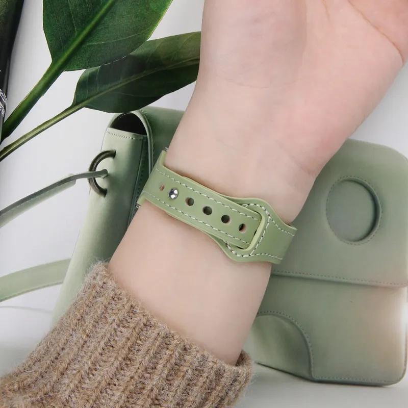 LeYu Compatible With Apple Watch Bands Button Small Round Pendant Unisex-25