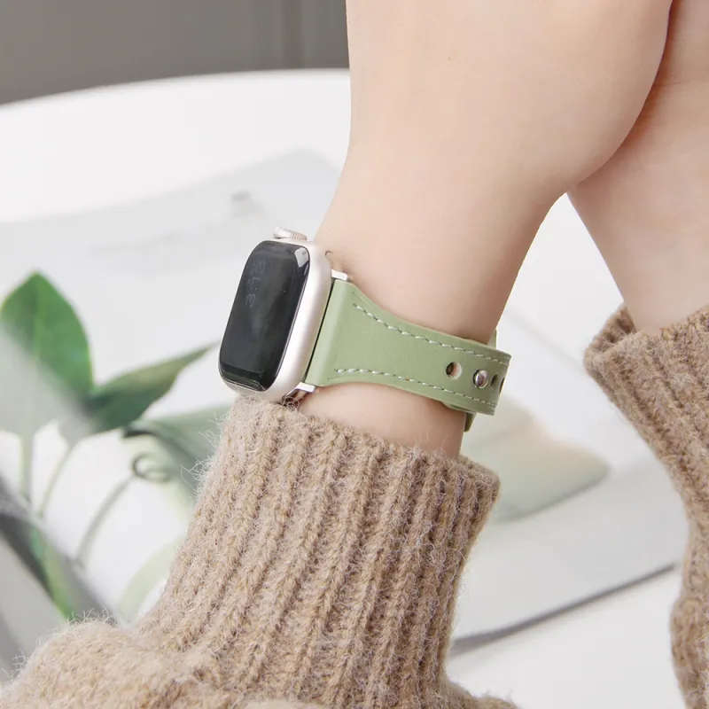 LeYu Compatible With Apple Watch Bands Button Small Round Pendant Unisex-23