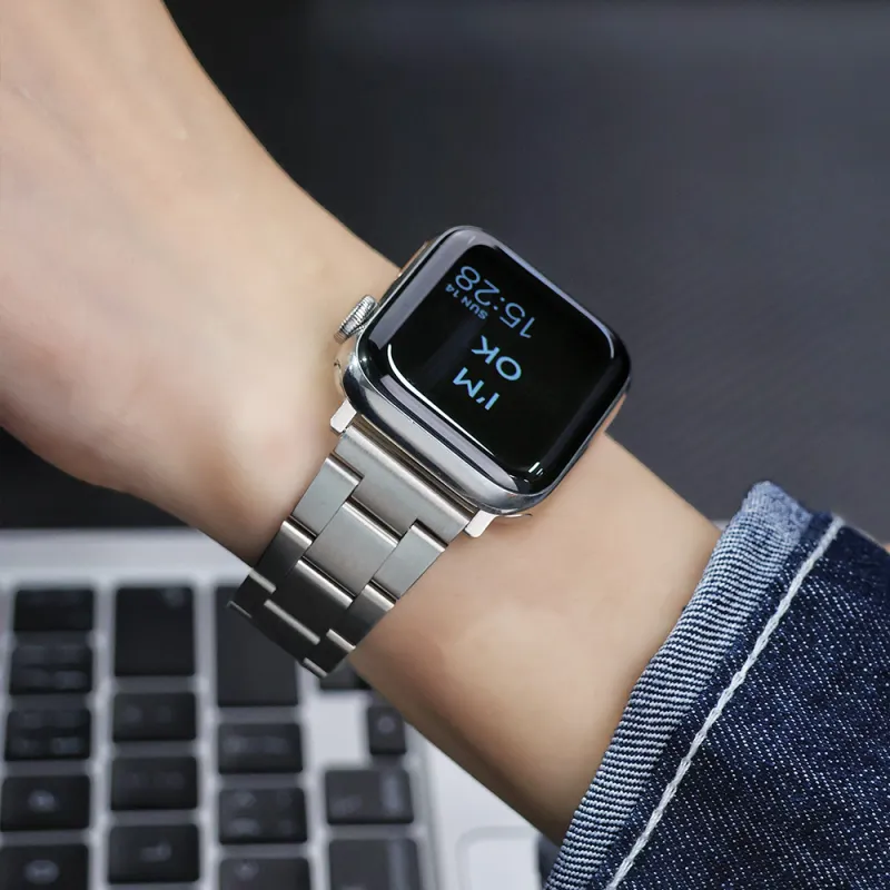 LeYu Self Release Three Bezel Apple Watch Band Unisex-3