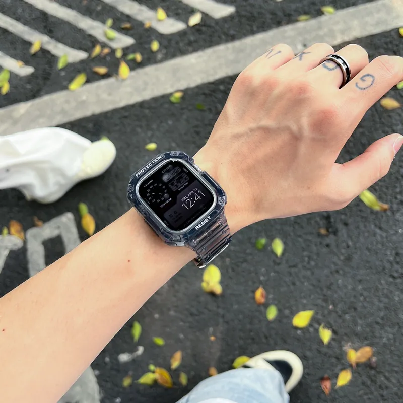 LeYu Apple Compatibility Watch Band One Piece TPU Material-14