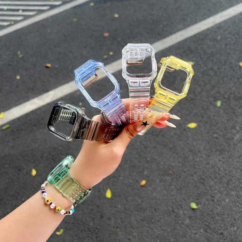 LeYu Apple Compatibility Watch Band One Piece TPU Material-29