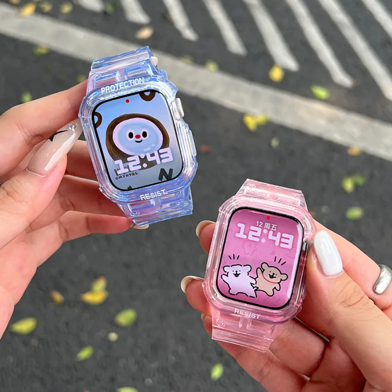 LeYu Apple Compatibility Watch Band One Piece TPU Material-22