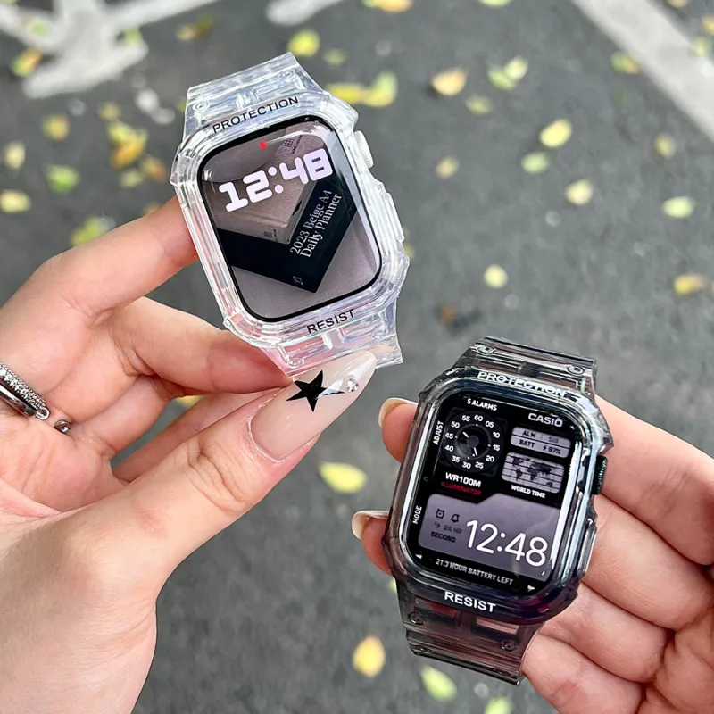 LeYu Apple Compatibility Watch Band One Piece TPU Material-5