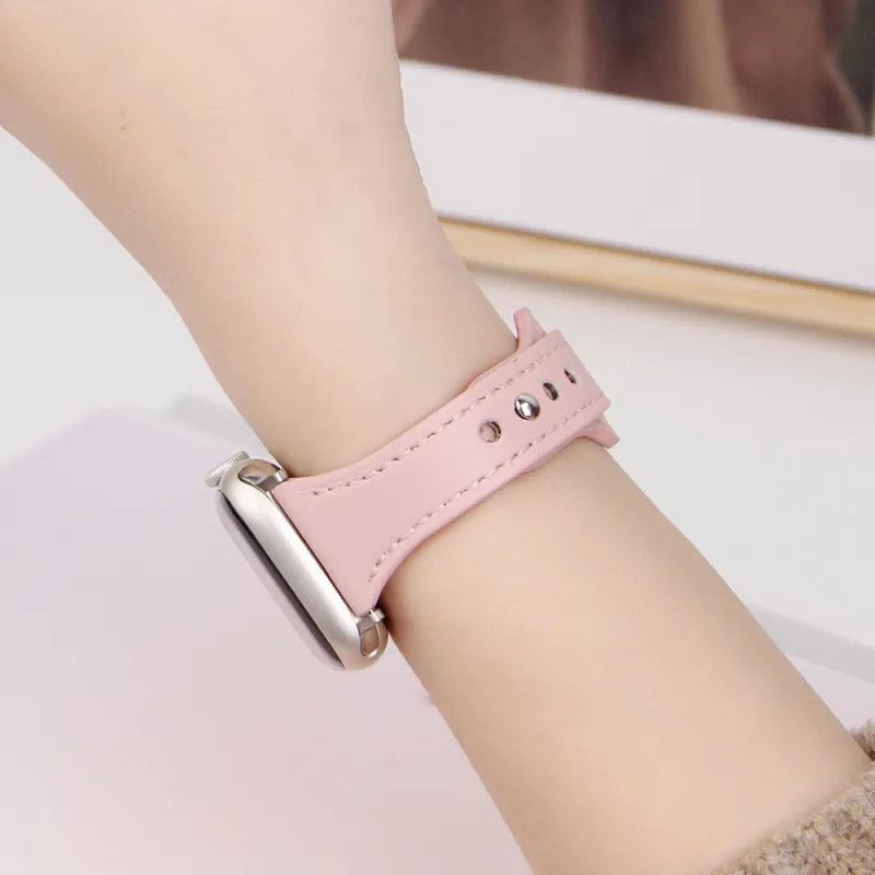 LeYu Compatible With Apple Watch Bands Button Small Round Pendant Unisex-36