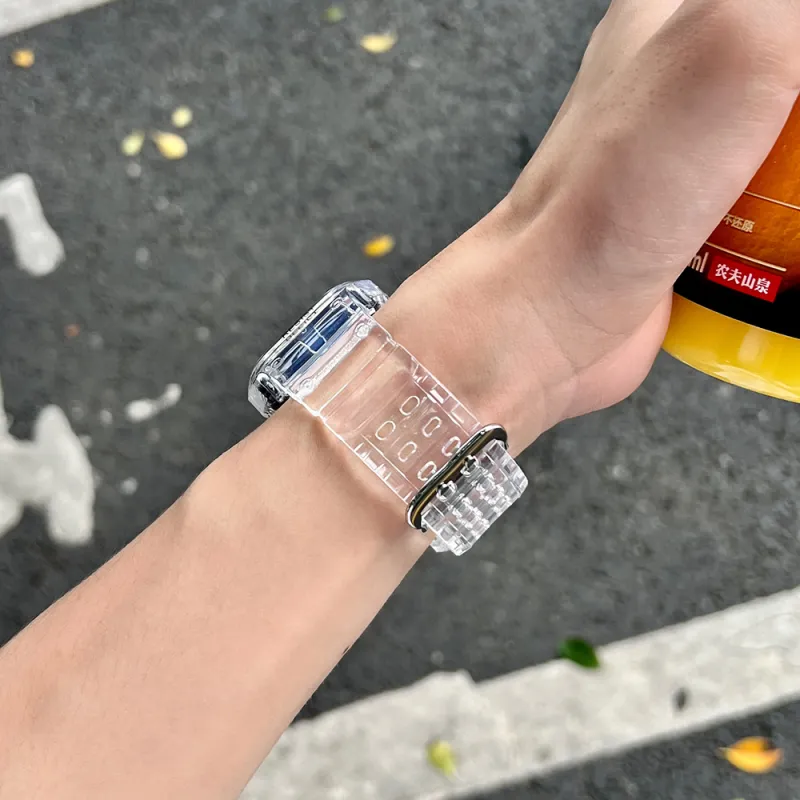 LeYu Apple Compatibility Watch Band One Piece TPU Material-4