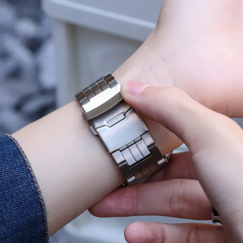 LeYu Apple Compatibility Watch Band Titanium Alloy Apple Watch Band Alloy-8