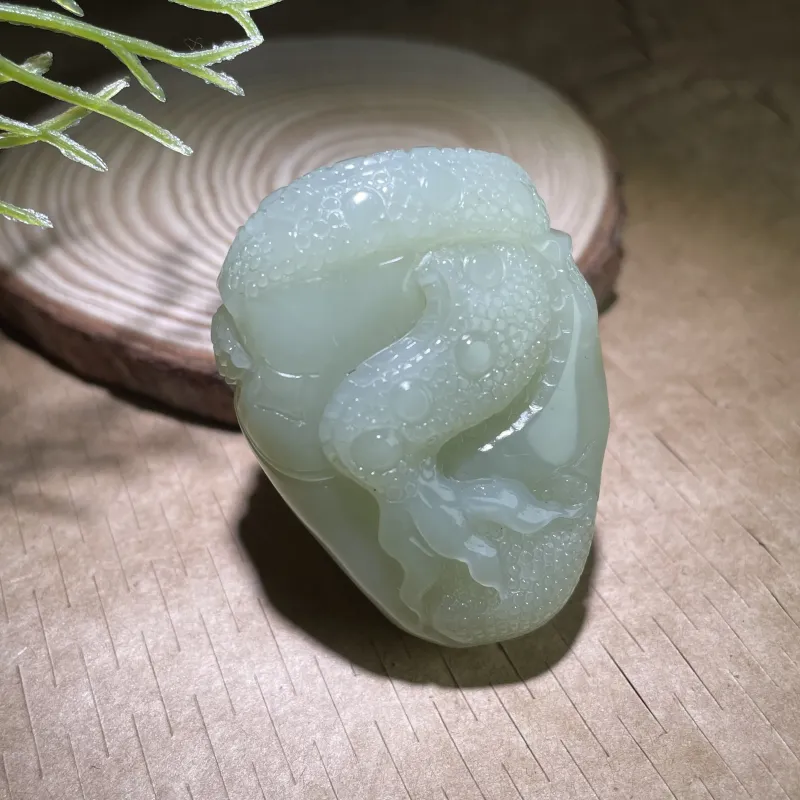 BUDOUXIAOAI Hetian Jade Handheld Piece Yellow Jade Men's-5
