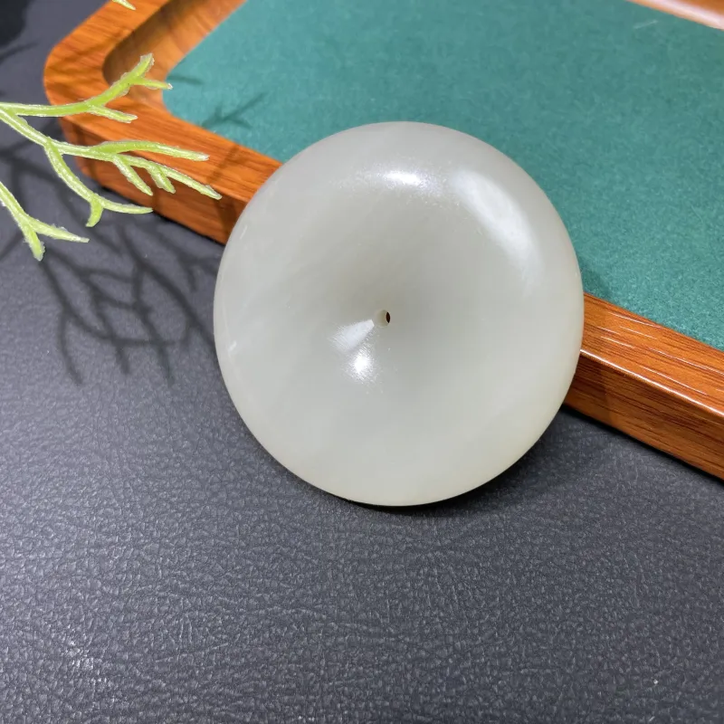 BUDOUXIAOAI Hetian Jade Pendants White Jade/Pale Greenish White Jade Unisex-2