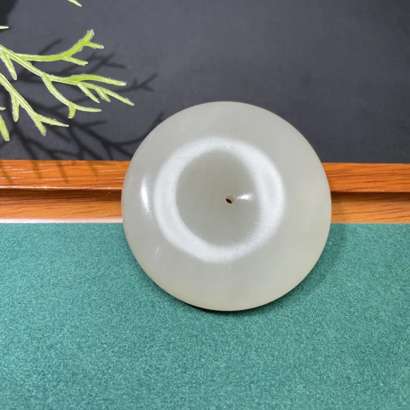 BUDOUXIAOAI Hetian Jade Pendants White Jade/Pale Greenish White Jade Unisex-3