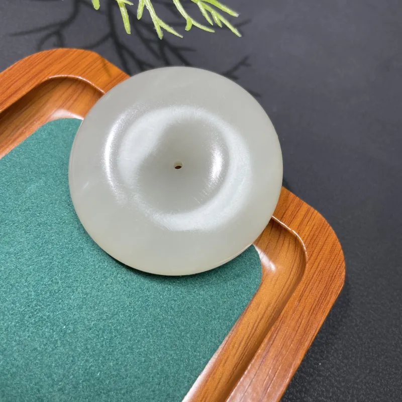 BUDOUXIAOAI Hetian Jade Pendants White Jade/Pale Greenish White Jade Unisex-4
