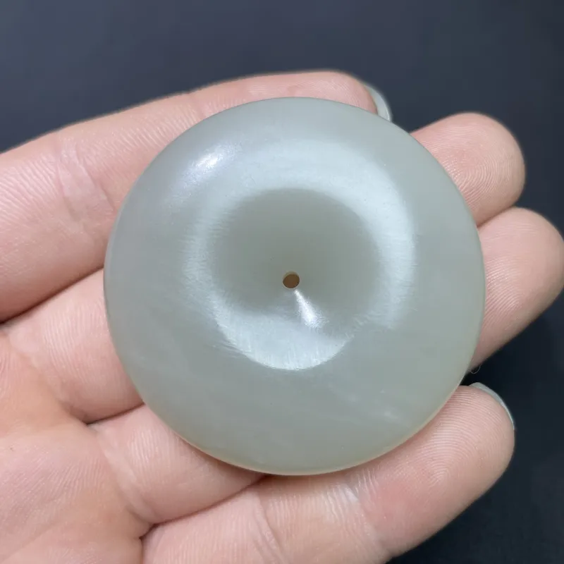 BUDOUXIAOAI Hetian Jade Pendants White Jade/Pale Greenish White Jade Unisex-6