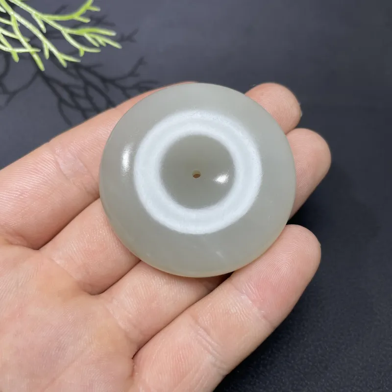 BUDOUXIAOAI Hetian Jade Pendants White Jade/Pale Greenish White Jade Unisex-5