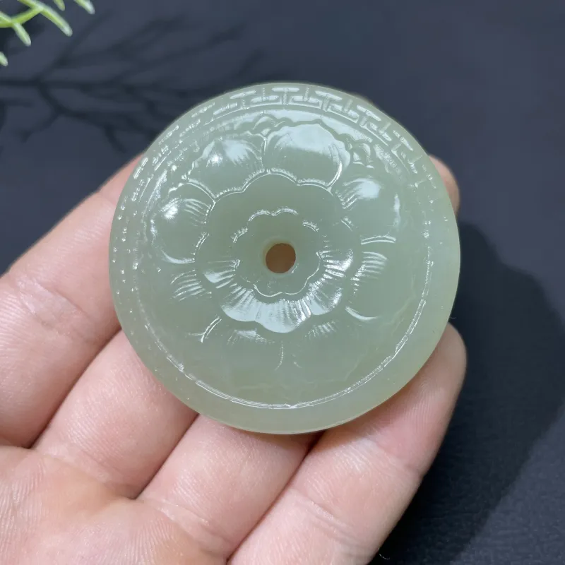 BUDOUXIAOAI Hetian Jade Pendants White Jade/Pale Greenish White Jade Unisex-6