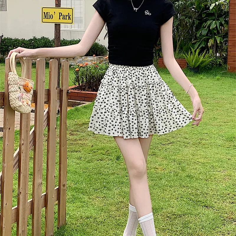 KUNZHUDAXIANG Casual Short Skirts Women's-5