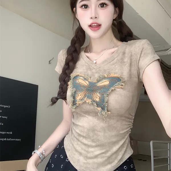 Vine Color T Shirts Women's-5