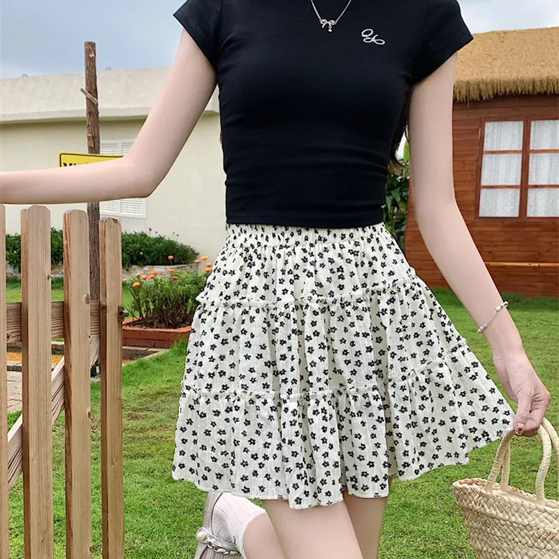 KUNZHUDAXIANG Casual Short Skirts Women's-4