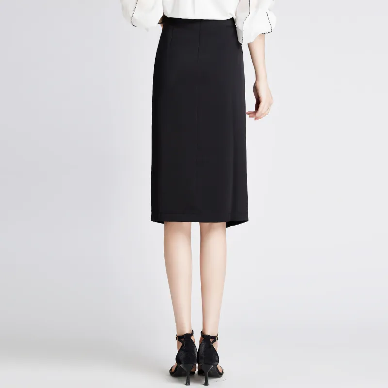 Romon Casual Short Skirts Women's Black-5