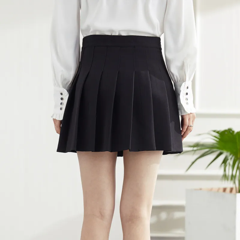 Romon Casual Short Skirts Women's Black-2