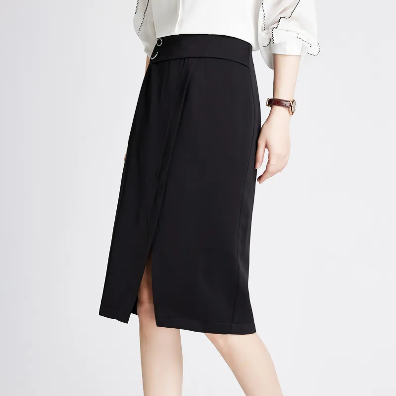 Romon Casual Short Skirts Women's Black-7
