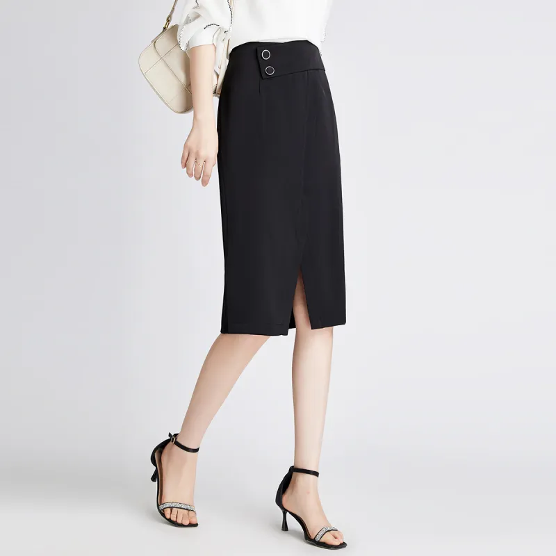 Romon Casual Short Skirts Women's Black-6
