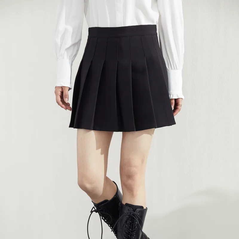 Romon Casual Short Skirts Women's Black-5
